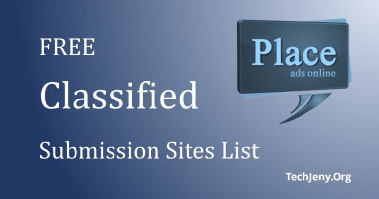 Free Classified submission sites list 2018