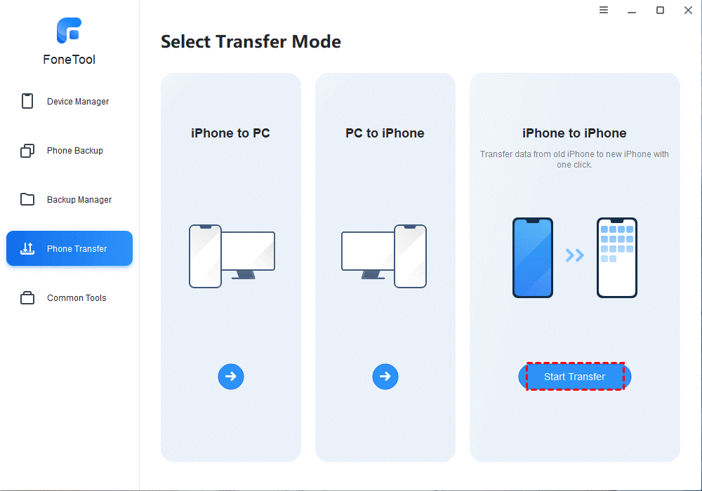 choose Phone Transfer